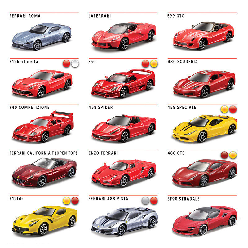 Betty Cao Cấp 1: 64 Hợp Kim Mẫu Xe Lafa Enzo 488 599 Đồ Chơi Mô Hình Xe Ferrari