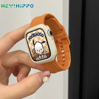 Dây đeo silicon Macaron Thích hợp cho đồng hồ thông minh Series 9 / 8 / 7 / 6 / SE / 5 / 4 Thích hợp cho IWatch 49 / 45 / 44 / 42 / 40 / 38mm