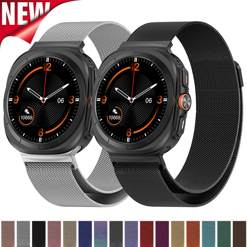 Dây đeo vòng Milanese cho Samsung Galaxy Watch 7 Ultra 47mm Vòng đeo tay bằng thép không gỉ từ tính 