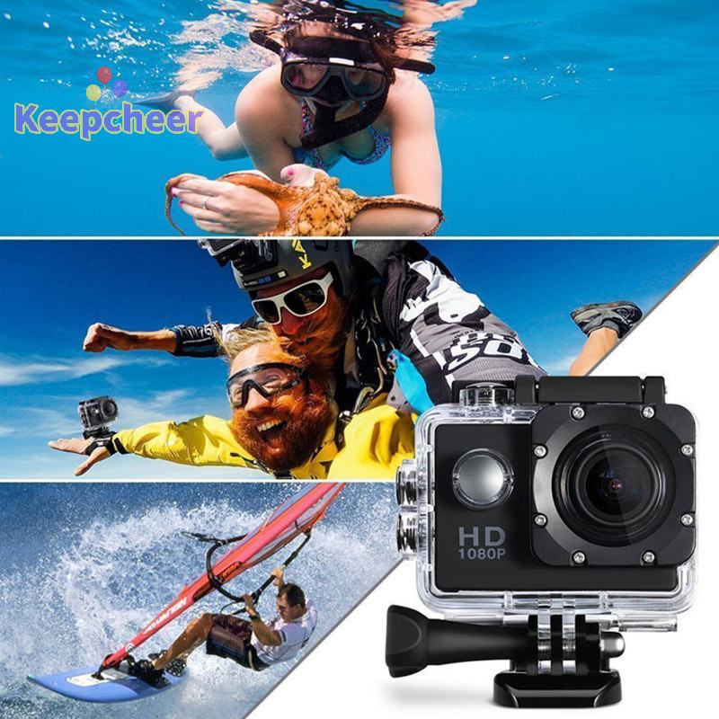 [Keepcheer] Camera chống nước Full Hd 1080P Máy quay phim DV cầm tay Mini Camera hành động Video Full Hd cho máy ảnh lặn thể thao ngoài trời [Mới]