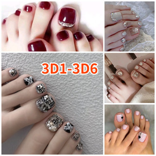  Ngón Chân Móng Tay Giả Móng Tay Nghệ Thuật Móng Tay Giả Miếng Dán Bấm Vào Móng Tay Pháp Móng Tay Làm Móng Tay 3D1-6 