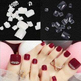 [Hàng mới về] Móng chân giả phụ kiện màu trắng trong suốt nhiều kiểu bắt mắt