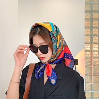Khăn lụa vuông quàng choàng cổ nữ 70x70cm turban bandana trùm đầu đẹp cao cấp làm áo yếm nhiều kiểu dáng AAA iLita