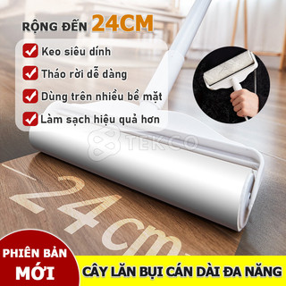 [3 SIZE] Cây Lăn Bụi Cán Dài Làm Sạch Quần Áo, Sàn Nhà, Ga Giường, Lông Chó Mèo - Độ Dài Tùy Chỉnh