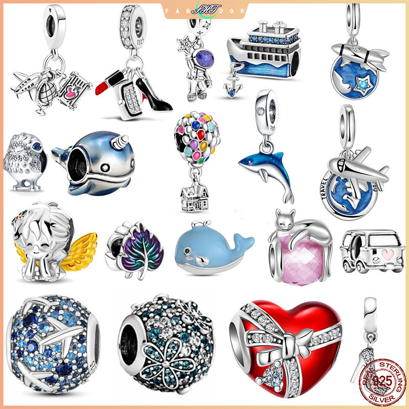 Bạc 925 Máy Bay Mèo, Phù Hợp Cho Vòng Tay Pandora