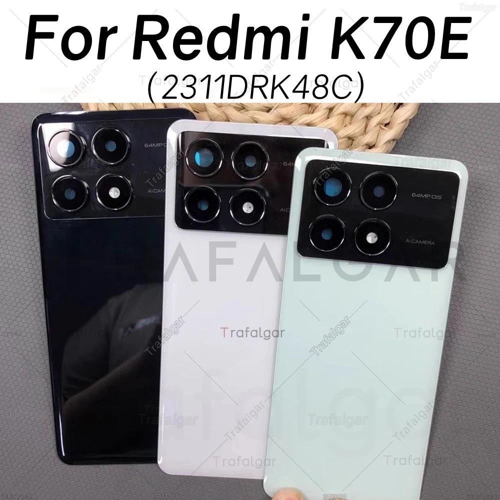 Ốp điện thoại Pin Kính Cho Xiaomi Redmi K70E 5G Phía Sau Nhà Ở Cửa Bảng Điều Khiển Ốp điện thoại Tha