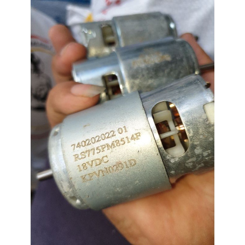 Động cơ 775, 12v ~ 18v hàng Ryobi chưa sử dụng than còn zin, motor 775 - 260429