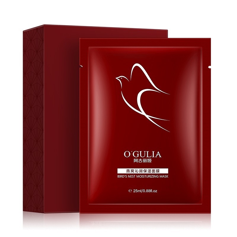 HỘP 10 MIẾNG TẶNG 2 MIẾNG, MẶT NẠ BIRDS NEST OGULIA CHỐNG LÃO HÓA GIẢM NÁM, TÀN NHANG