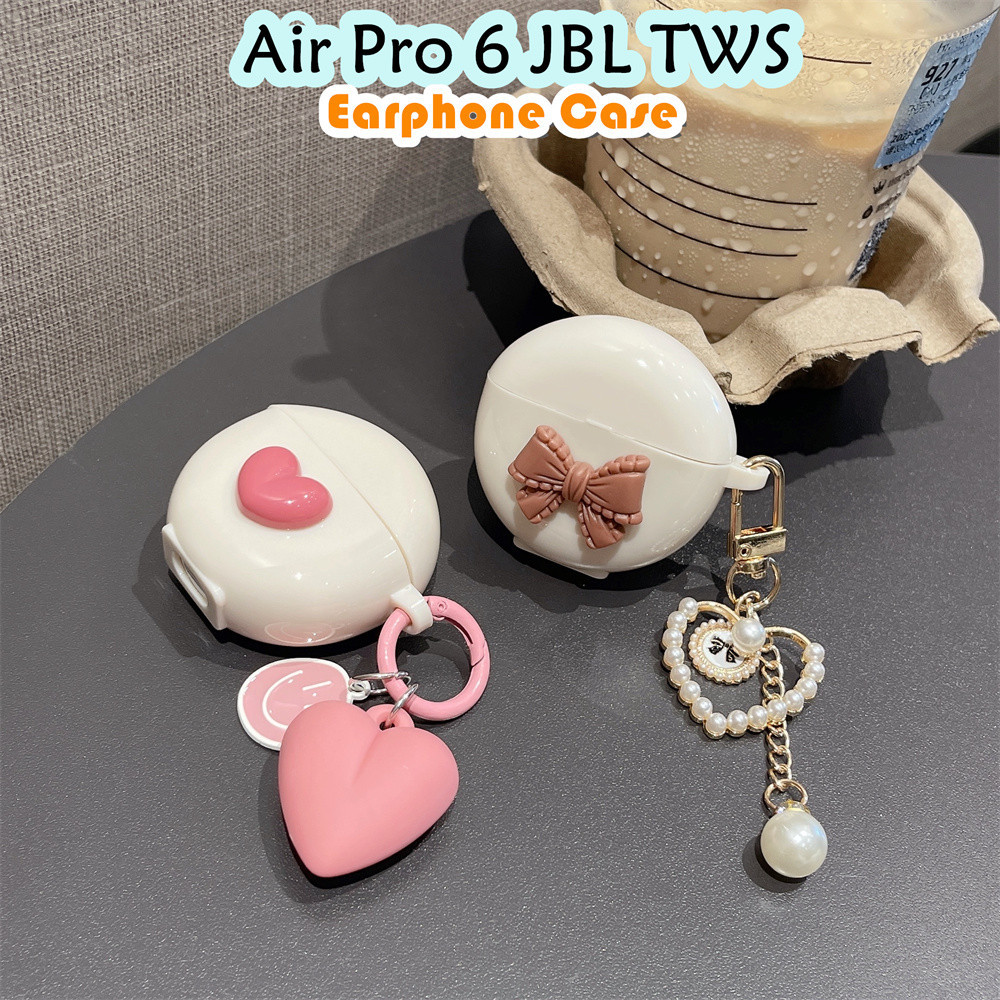 【Hot sale】Cho Air Pro 6 JBL TWS ốp tai ng Case phim hoạt hình Buồn cười Vỏ Bảo Vệ Hộp Sạc Tai Nghe