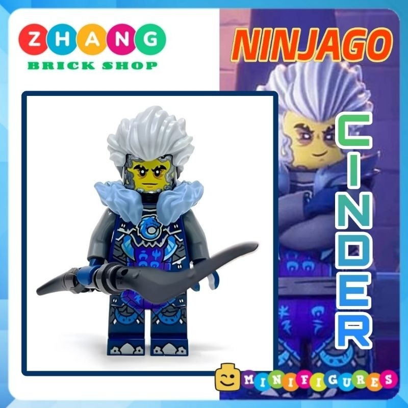 Đồ chơi xếp hình Ninjago Cinder nhân vật phản diện trong Dragons Rising 2 Minifigures