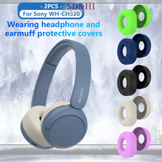 Sdhi 2 Miếng đệm tai bảo vệ Vỏ tai nghe cho tai nghe Sony WH CH520 Miếng đệm tai có bảo vệ Phụ kiện tai nghe (vn)