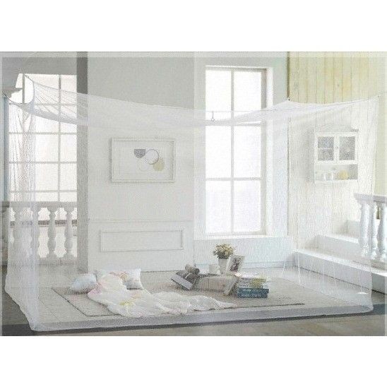 Mùng tuyn  Lanh Thái dây mắc 4 góc chống muỗi cho người lớn  màn trắng