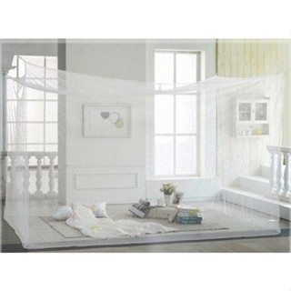 Mùng tuyn  Lanh Thái dây mắc 4 góc chống muỗi cho người lớn  màn trắng