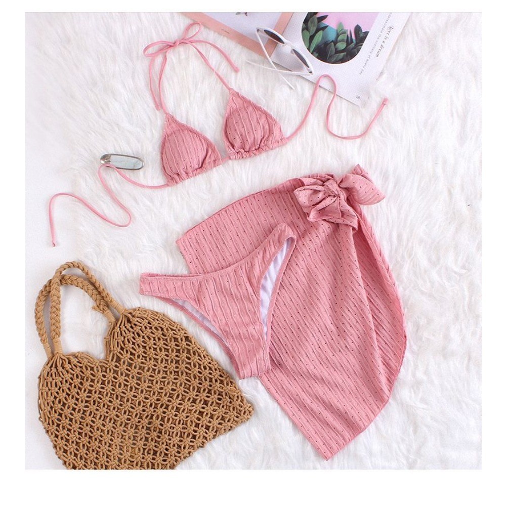 RICH-THEY Bộ Bikini Bộ Đồ Bơi Ba Mảnh Phối Ren Thời Trang Gợi Cảm Cho Nữ | BigBuy360 - bigbuy360.vn