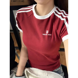 FANYIXIAO áo phông áo thun nữ croptop baby tee INS Thời trang Đơn giản hàn quốc WCS2480LLU 35Z240830