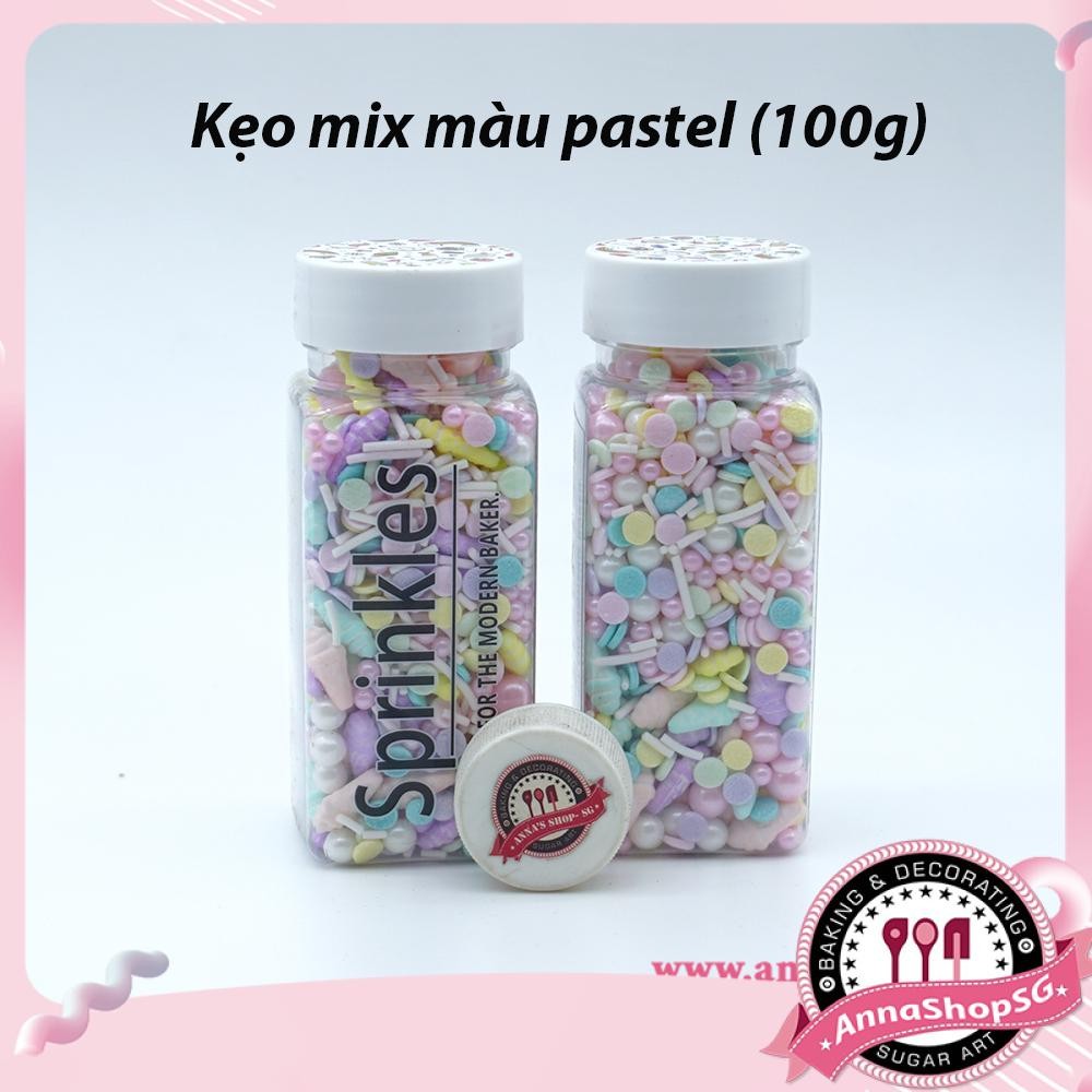 KẸO MIX MÀU PASTEL 100G