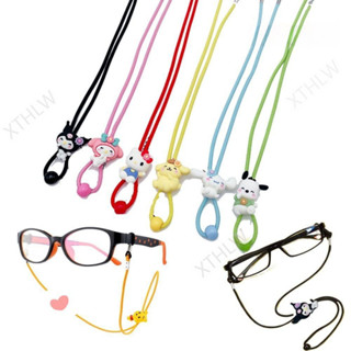 Xthlw Kính Dây Chống Mất Hoạt Hình Cổ Treo Kính Pochacco Cinnamoroll Dây Đeo Cổ Chống Trượt kawaii Kính Mát Bé Trai Cô Gái Dây Buộc