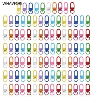 WHAVFORI Gói 100 Móc Khóa Xoay Móc Khóa Móc Bộ Hợp Kim Tôm Hùm Khóa