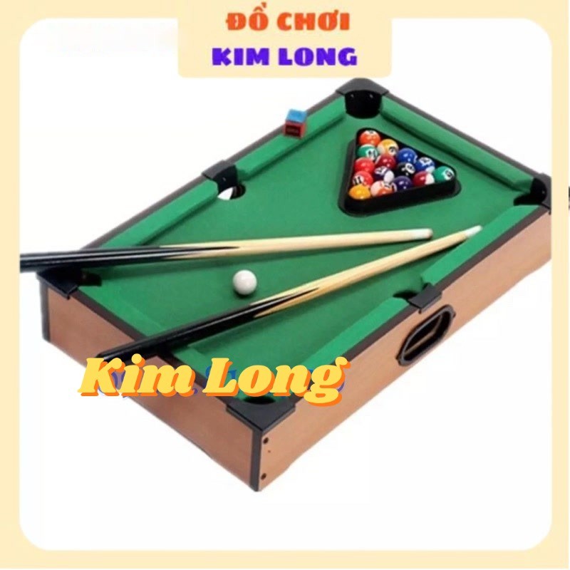 Hộp đồ chơi bàn bida lỗ mini 6 lỗ bằng gỗ 2382 ( 51 x 31 x 9cm ) - Mini Table Top Pool cho bé trai