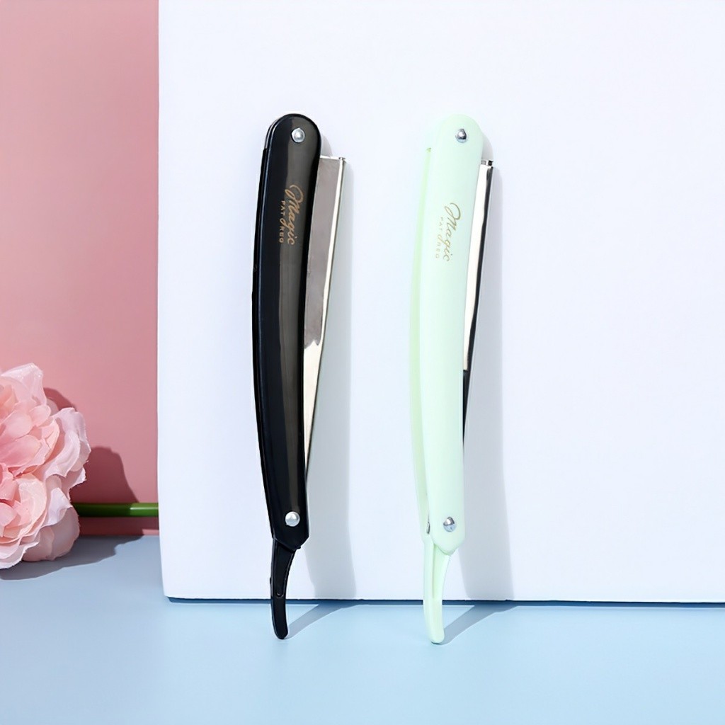 Dao cạo mặt, cạo râu nhựa gấp chuyên dụng cho nam nữ，dao cắt tóc ZARIO