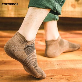 COFORDOS 10 Đôi Tất Nam, Thấm Hút Mồ Hôi Nâng Tai Thấp Còng Tất, Lưới Thể Thao Thông Gió Tất Ngắn Cho Nam Bé Trai