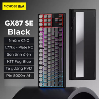 Bàn Phím Cơ Mchose GX87 Keyboard Alu CNC Ba Chế Độ- Hàng Chính Hãng