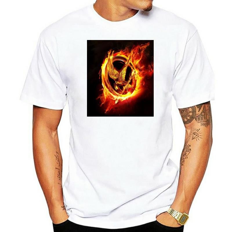 Áo nam The Hunger Games Thời trang Áo thun đen mới lạ Áo nam