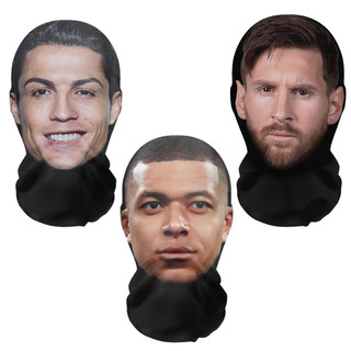  1 Mặt nạ mô phỏng Ronaldo Messi 3D Mặt nạ lưới toàn mặt Sáng tạo Nhập vai Mũ che nắng Thoáng khí 