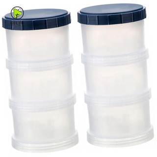 Hộp Bột Sữa QIUJU, Hộp Đựng Bột Sữa Tùy Chọn 1-5 Lớp, Bột Sữa Trong Suốt Mang Theo Bột Sữa Hoạt Hình Cho Bột Sữa