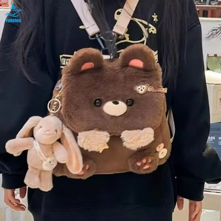 Túi Đeo Vai Gấu Tình Yêu Sang Trọng Cho Nữ, Dung Tích Lớn Mới, Cá Tính, Dễ Thương, Túi Đeo Vai Siêu Dễ Thương