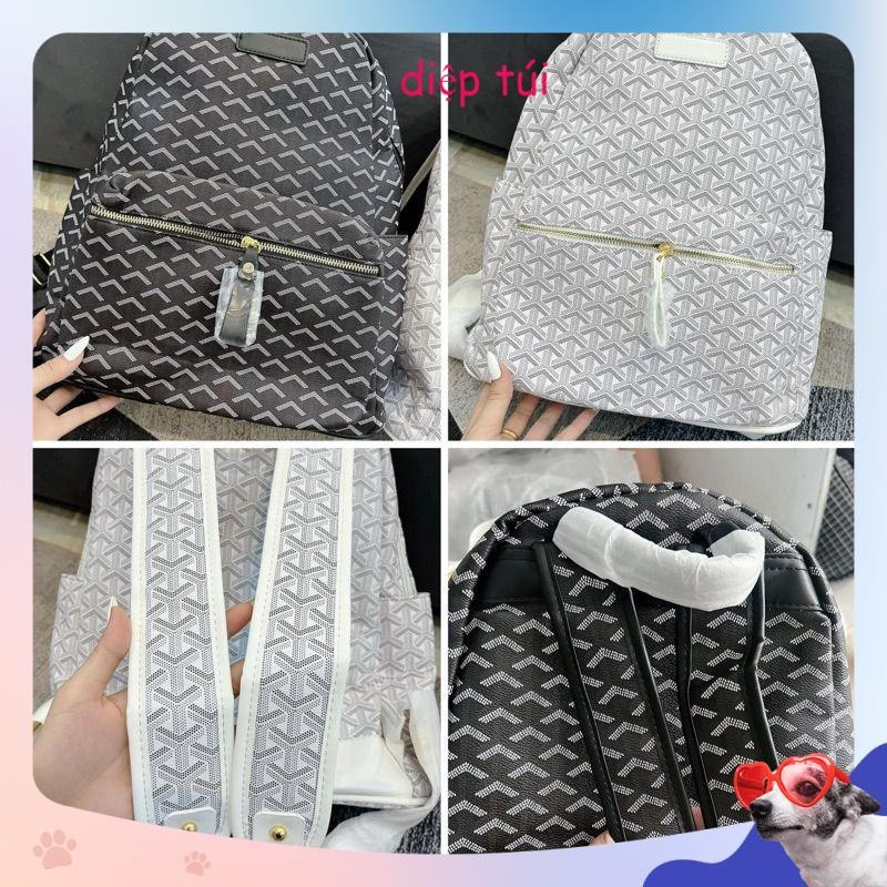 Balo Chất Liệu Da PU Họa Tiết Vảy Rồng mẫu mới nhất Tag Da quai to đệm lưới êm nha { kèm ảnh thật shop chụp}