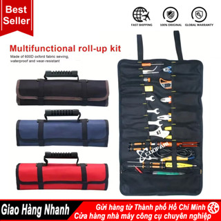  Nylon Mang Túi Cuộn Loại Dụng Cụ Bộ Dụng Cụ Điện Dụng Cụ Chèn Túi Vải Oxford Vải Dụng Cụ Bộ Dụng Cụ Túi Dụng Cụ Phần Cứn 