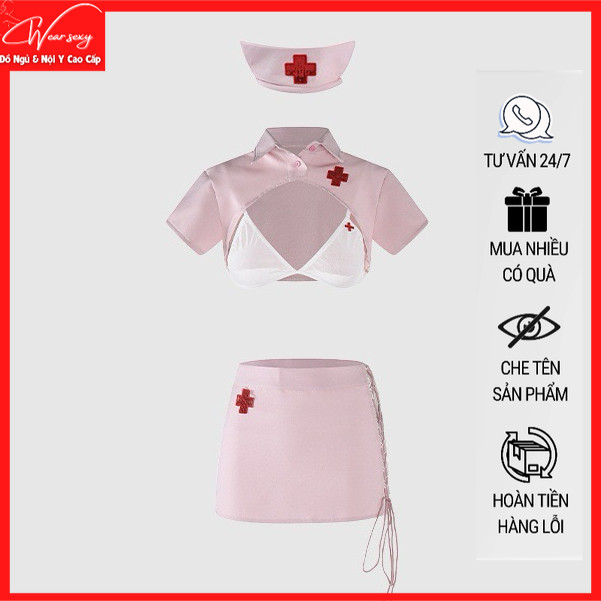 Bộ Đồ Ngủ Hóa Trang Nữ Y Tá Gợi Cảm Cho Nữ YB5 [CWEAR.SEXY_ĐỒ NGỦ & NỘI Y CAO CẤP] | BigBuy360 - bigbuy360.vn