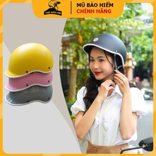  Mũ bảo hiểm 1 2 đầu Napoli Polo Đen nhám N02 kiểu Nhật siêu nhẹ Free Size cho vòng đầu 55-58cm - Bảo hành 12 tháng 