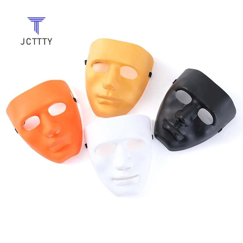 Jcttty > Full Face Unisex Street Dance Opera Party Mask Cosplay Đen Trắng Mặt Đẹp