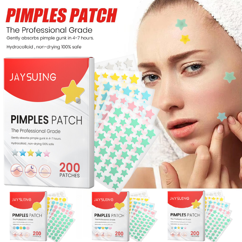 200 Chiếc Mụn Mụn Miếng Dán Miếng Dán Chống Thấm Nước Điều Hỗ trợ giảm mụn Mụn Mụn Công Cụ Tẩy Vết B