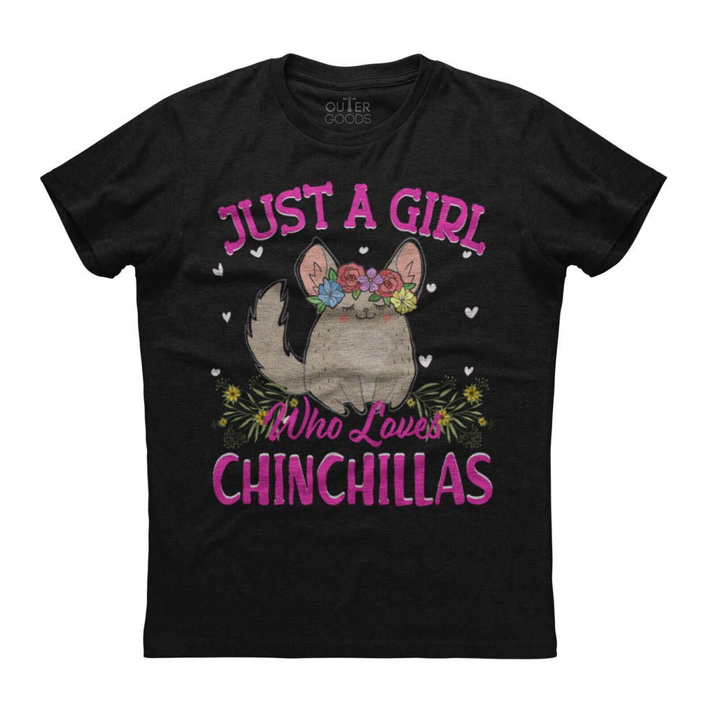 Just A Men Who Loves Chinchillas Nam Tay Ngắn Cotton Áo Thun Mới