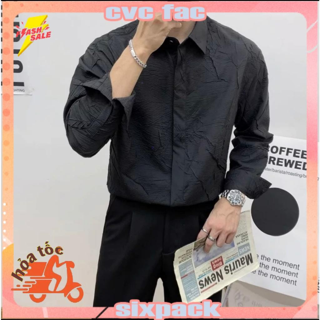 Áo Sơ mi Tay dài BUMPY Không giấu nút IBENCLOTHINGI Unisex