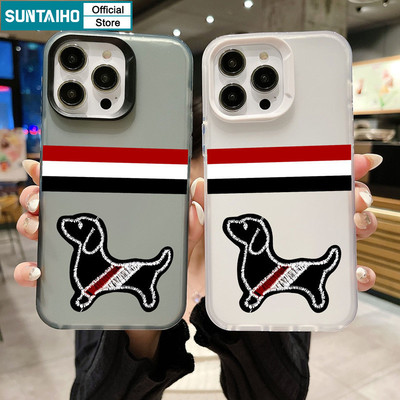 Ốp Điện Thoại Suntaiho Ngộ nghĩnh Dễ Thương Dachshund Họa Tiết Trong Suốt Mờ Mềm Cao Cấp Chống Sốc Cho iPhone 11 12 13 14 15 16 Pro Max IP 7 8 Plus Iphon X XS XR Xs max