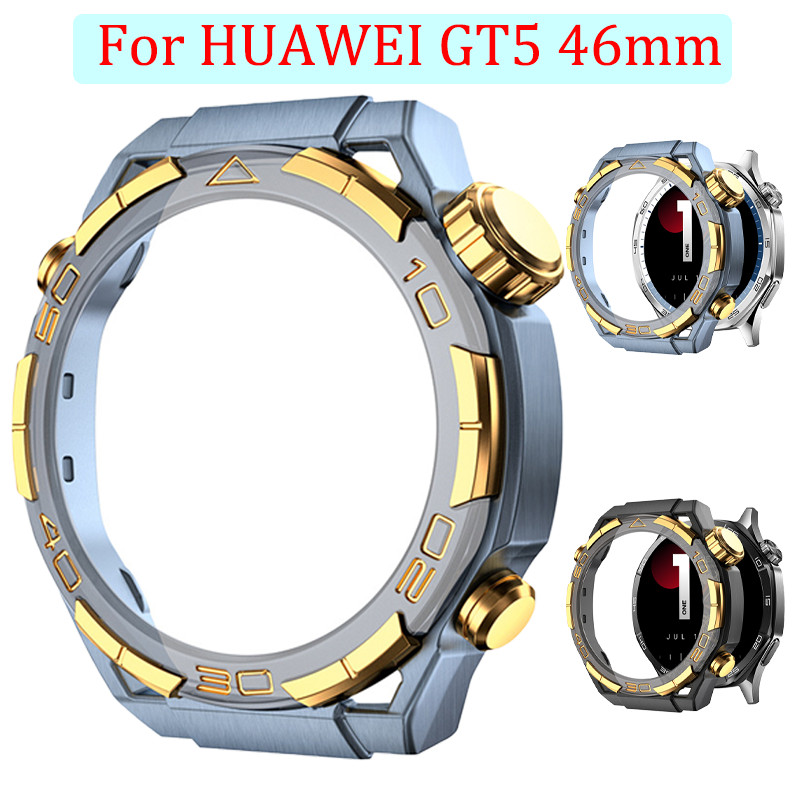 Ốp Lưng Cho Huawei GT5 46Mm Rỗng Ra Bảo Vệ Cho Huawei GT5 46Mm Đồng Hồ Thông Minh Bao Da Phụ Kiện