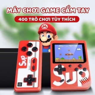 Bộ Máy Chơi Game SUP Cổ Điển 400 Trò - Có Tay Cầm Cho 2 Người Kết Nối TV Màn Hình Lớn Pin Sạc 