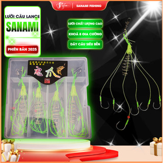 [ Ưu Đãi  ]Lưỡi Câu Cá Lăng Xê SANAMI Hộp 4 lưỡi  [ HÀNG ĐẸP GIÁ RẺ ]  Lancer PK77