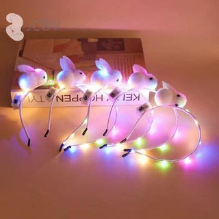 [JCBV] Cài Tóc Hình Thỏ Có Đèn led Phát Sáng Độc Đáo