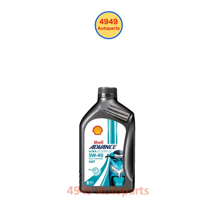 Dầu động cơ xe tay ga Shell Advance Ultra 5W-40 5W40 MB Tổng hợp 1L
