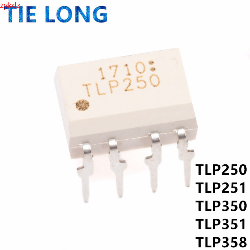 10 CÁI TLP250 DIP8 TLP251 TLP350 TLP350H TLP351 TLP358 DIP-8 optoisolator bộ ghép nối quang điện IC