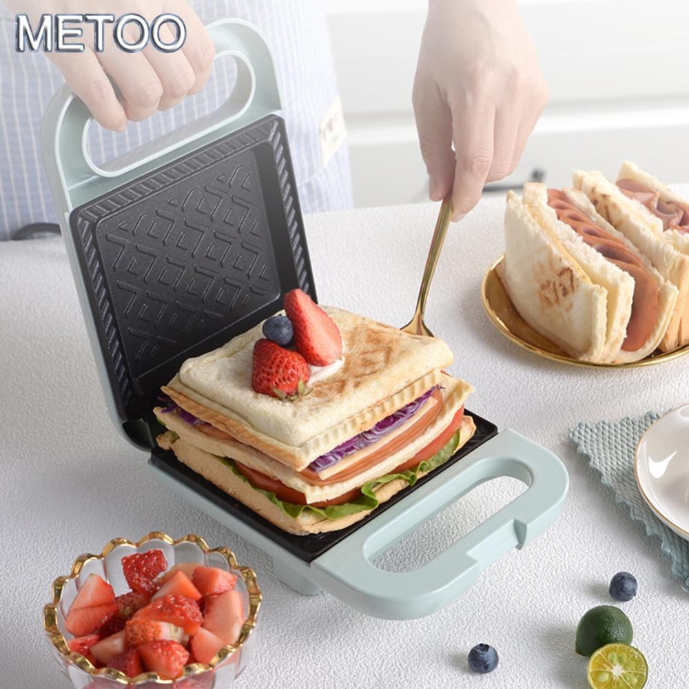 MT Đa Năng Sắc Nét Cạnh Sandwich Maker EU Cắm Ăn Sáng Panini Waffle Press Điện Nướng Nhiệt Nhanh Di 