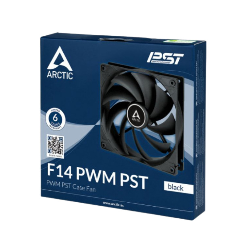 [Full Vat CITY] Quạt tản nhiêt máy tính Arctic F14 PWM PST Black, White RGB, Hiệu suất cao - Hàng ch