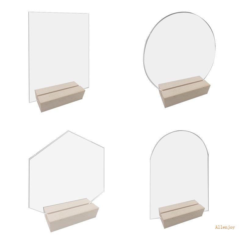 JOY Party Table Sign Holders Acrylic Photo Frame Menu Stand với màn hình hai mặt