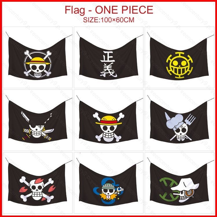 GC9 ONE PIECE Cờ Anime Biểu Ngữ Luffy Zoro Cosplay Treo Cờ Poster Trang Trí Nhà Tiệc Halloween CG9