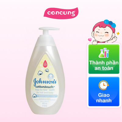Tắm gội dịu nhẹ như bông Johnson's baby cotton touch cho bé 500ml